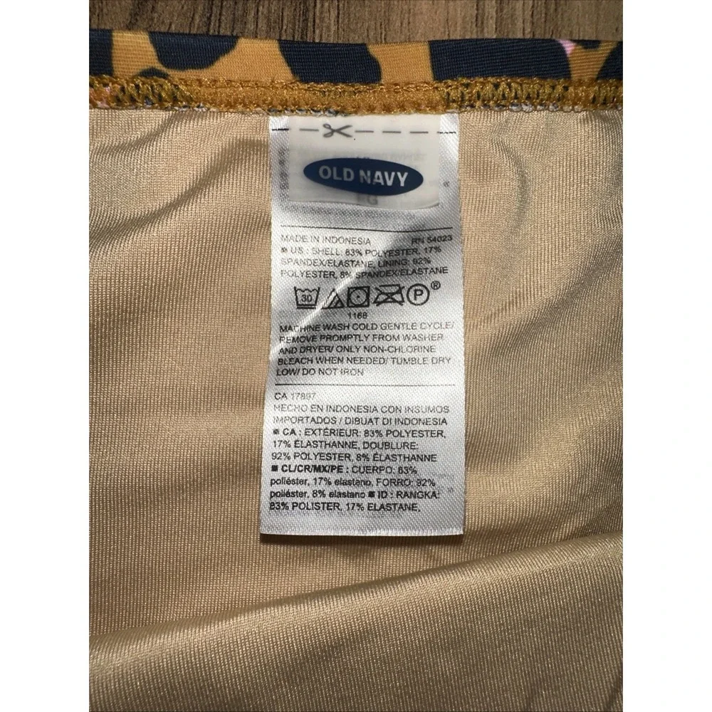 Old Navy Girls Two Piece Bathing Suit XL‎ Cheetah Print